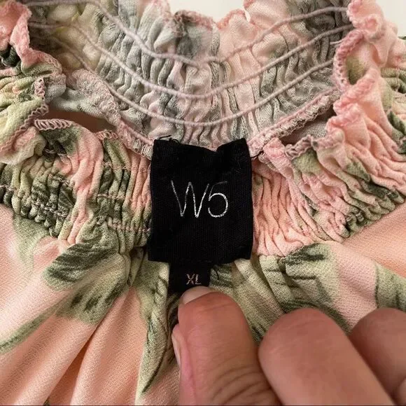 W5 TOP BLOUSE Mock neck Size XL sleeveless - Picture 5 of 5